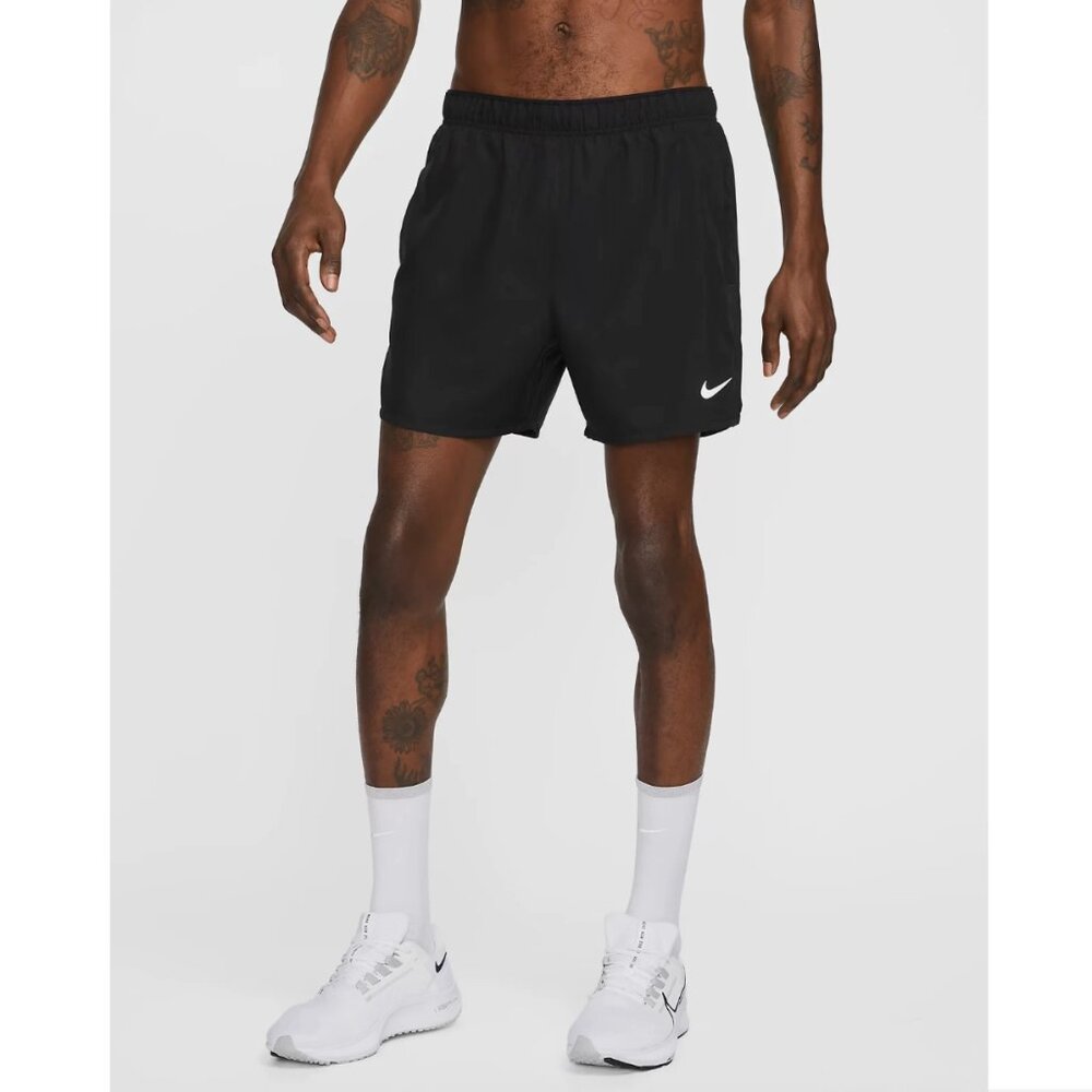 Nike Challenger 5" Mens Lined Running Gym Training Workout Shorts Black XL - Picture 10 of 10